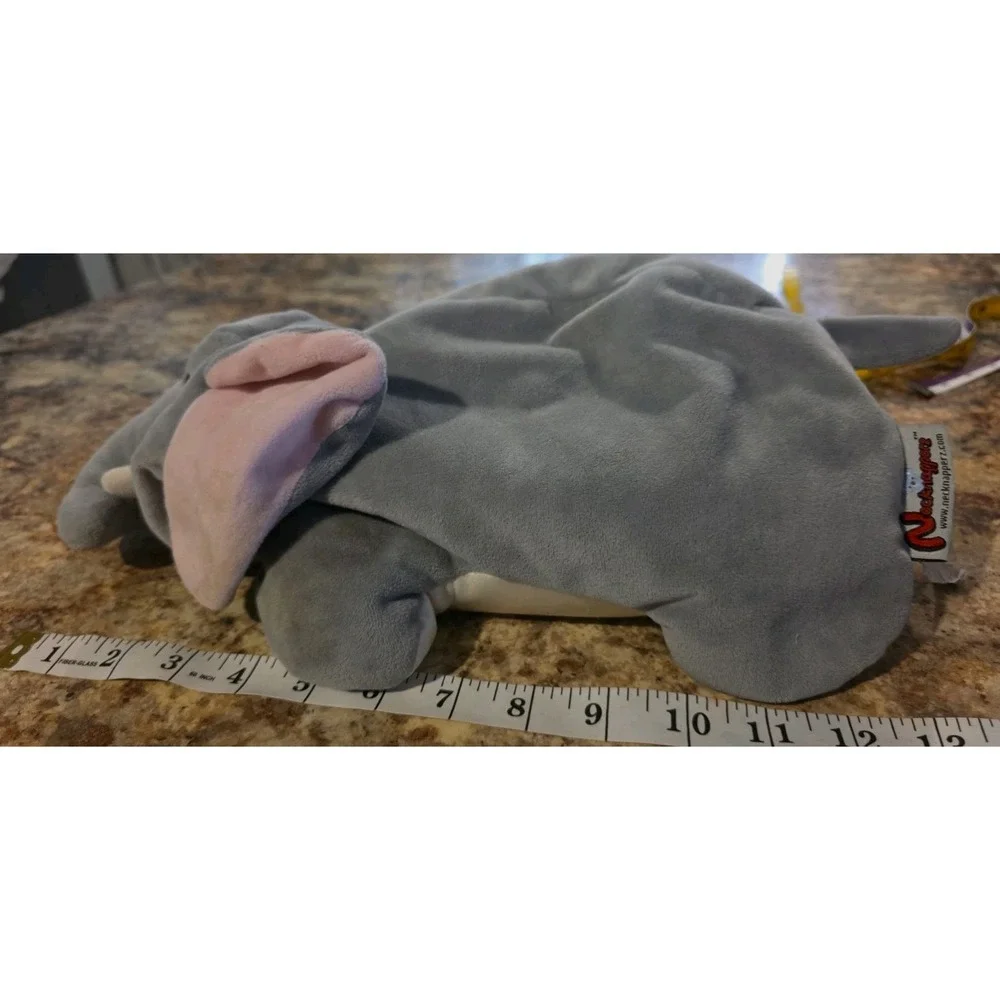 Necknapperz Elephant Grey. 12 Inches. Excellent. Zipper.
